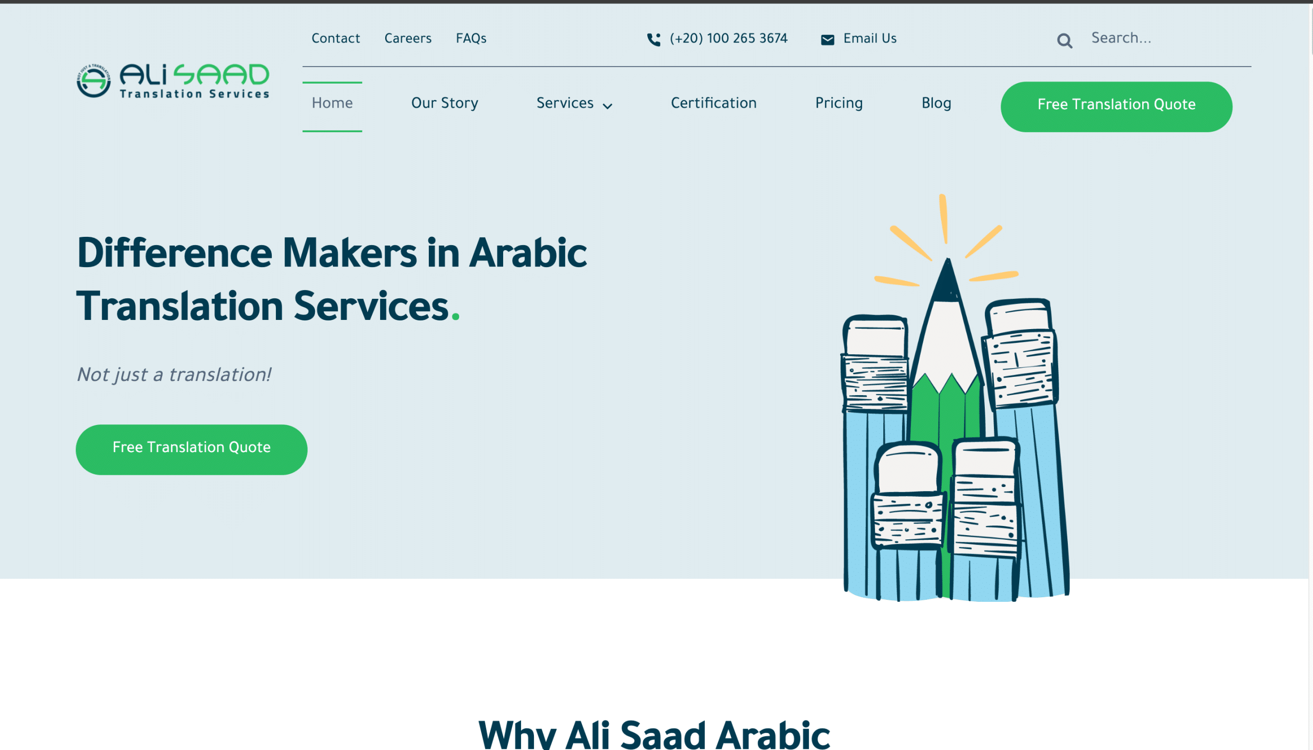 Ali Saad translation services